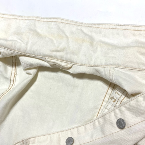 Aeropostale white cropped jean jacket (size medium) - Picture 7 of 10